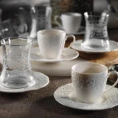 Kütahya Porselen İrem 18 Parça Çay&Kahve Seti - 2