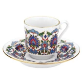 Kütahya Porselen 2 Kişilik 3644 Desen Kahve Fincan Takımı thumbnail 1