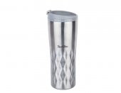 SILVER YILDIZ DESENLİ PASLANMAZ ÇELİK TERMOS 470ML - 1