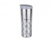 SILVER YILDIZ DESENLİ PASLANMAZ ÇELİK TERMOS 470ML - 2