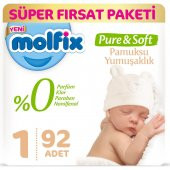 Molfix Pure&Soft Bebek Bezi Yenidoğan 92 x 3:276 Adet - 2