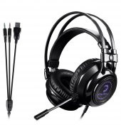 GamePower Magnus V2 Gaming Kulaklık Neodimyum 50mm Sürücüler 113dB Hassas Mikrofon -43dB RGB LED Aydınlatmalı USB ve 3.5mm Bağlantı - 5