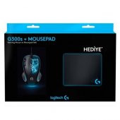 Logitech G300s 2500DPI 9 Tuş Optik Gaming Mouse + Mouse Pad Set - 3