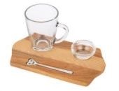 TANTİTONİ 4 PARÇA TEPSİLİ CAM KUPA SET thumbnail 1