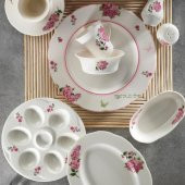 Kütahya Porselen Bone Olympos 36 Parça 9829 Desenli Kahvaltı Takımı - 1