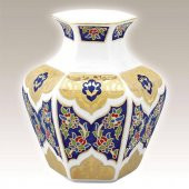 Kütahya Porselen 15 cm El Yapımı Vazo Dekor No:013880 - 1