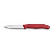 Victorinox 8 Cm Soyma Bıçağı (Sivri Uçlu) Kırmızı - 1