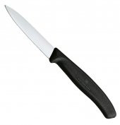 Victorinox 8 Cm Soyma Bıçağı (Sivri Uçlu) Siyah - 1