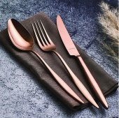 Aryıldız 24 Parça Bronz Elegant Çatal Kaşık Bıçak - 1