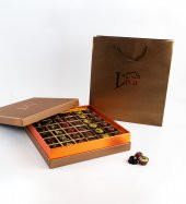 Liva Bronz Taba Dolgulu Çikolata Kutu Büyük - 3