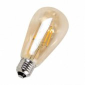 Flemanlı Armut Model Dekoratif Rustik Ampul 4 Watt E27 Duy 660 LÜMEN (LED TİPİ)=(GÜNIŞIĞI RENK)= - 1
