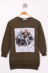 Toontoy Kız Çocuk Sweatshirt Kız Baskılı - 1