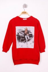 Toontoy Kız Çocuk Sweatshirt Kız Baskılı - 3