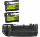 Nikon D500 İçin Ayex AX-D500 Battery Grip + 2 Ad. EN-EL15B Batarya - 1