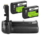 Canon EOS 70D 80D 90D İçin Ayex AX-70D Battery Grip + 2 Ad. LP-E6N - 1