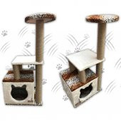 Küp Yuvalı Kedi Tırmalama Alanı ve Evi - 7