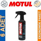 Motul E1 Wash & Wax 400 ML Susuz Temizlik ve Koruma Cilası (6 Adet) - 1