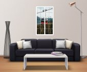 Pencere, Teleferik Duvar Sticker - 2