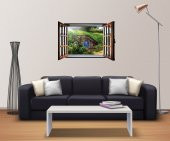 Pencere, Shire, Hobbit Duvar Sticker - 2