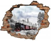 Kırık Tuğla, Tren Duvar Sticker - 1