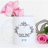 TrendBox  Kişiye Özel Yılın En İyi Gelini Beyaz Kupa Bardak - 1