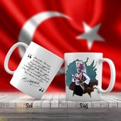 Asil Hediyelik Mustafa Kemal Atatürk Yeniçeri Kıyafeti - Atatürkün Sözleri -Kupa Bardak - 1