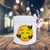 Emoji Küllük Kırık Kalpli Gülen Yüz Baskılı Kül Tablası K-178 - 1