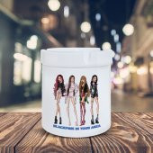 Black Pink Grup Çizim Baskılı Küllük Kül Tablası- KL235 - 1