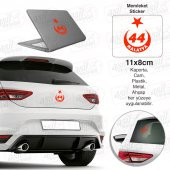 Malatya Plaka 44 Ay Yıldız Kırmızı Sticker, Araba, Araç, Etiket, Aksesuar, Tuning, Modifiye, Arma - 1