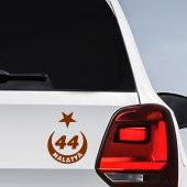 Ay Yıldız Malatya Plakası 44 Sticker, Oto, Araba, Araç, Etiket, Aksesuar - 2