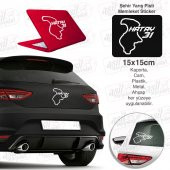 Hatay İli 31 Plaka Kodu Memleket Beyaz Yarış Pisti Sticker - Oto Araba Etiket, Aksesuar, Tuning - 1