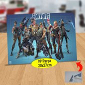 All Fortnite Skins Oyun Karakterleri 99 Parça Puzzle Yapboz Tablo - 1