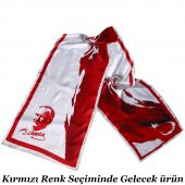 Mustafa Kemal Atatürk Baskılı Bayan İpek Fular - 2