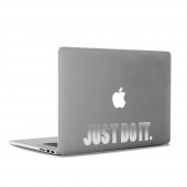 Just Do it. Slogan Dizüstü Laptop, Macbook, ipad Apple, Sticker, Etiket, Çıkartma - 4