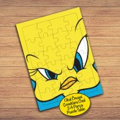 Kızgın Tweety Çizgi Film 24 Parça Çocuk Puzzle Yapboz Tablo-Twee - 1