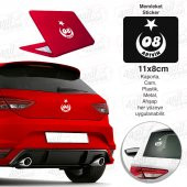 Artvin Plaka 08 Ay Yıldız Beyaz Sticker, Araba, Araç, Etiket, Aksesuar, Tuning, Modifiye, Arma - 1