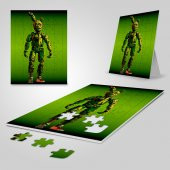 Spring Trap FNAF 42 Parça Eğitici Öğretici Puzzle Yapboz Tablo -F3 - 1
