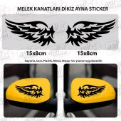 Melek Kanatları Dikiz Ayna Sticker, Araba, Oto, Etiket, Tuning, Aksesuar, Modifiye, Arma, - 1