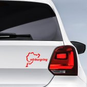 Nürburgring Yarış Pisti Sticker - Araç Oto Araba Etiket, Arma, Aksesuar, Modifiye, Tuning - 5