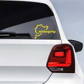 Nürburgring Yarış Pisti Sticker - Araç Oto Araba Etiket, Arma, Aksesuar, Modifiye, Tuning - 8