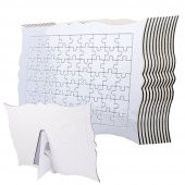 A4-Özel Kesim 63 Parça Sublimasyon Baskıya Uygun, Çerçeveli 10lu Set Boyama Puzzle Yapboz - 1