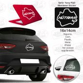 Kütahya İli 43 Plaka Kodu Memleket Beyaz Yarış Pisti Sticker - Oto Araba Etiket, Aksesuar, Modifiye - 1