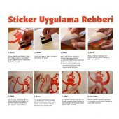 Beat - Yüksek Ritimli Ses Dalgası - Kulaklık Silüeti Dekoratif Duvar Sticker, Çıkartma - 2