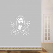 Hazreti Ali Zülfikar Kılıcı Siluet Büyük Boy Dekoratif Duvar Sticker, Çıkartma, Etiket - 2