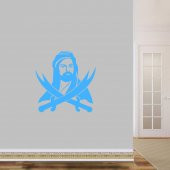 Hazreti Ali Zülfikar Kılıcı Siluet Büyük Boy Dekoratif Duvar Sticker, Çıkartma, Etiket - 5