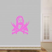 Hazreti Ali Zülfikar Kılıcı Siluet Büyük Boy Dekoratif Duvar Sticker, Çıkartma, Etiket - 6