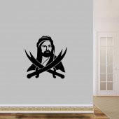 Hazreti Ali Zülfikar Kılıcı Siluet Büyük Boy Dekoratif Duvar Sticker, Çıkartma, Etiket - 8