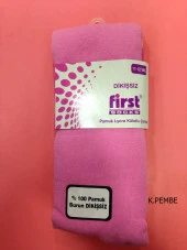 First Burun Dikişsiz Pamuk Çocuk Külotlu Çorap - 4