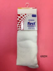 First Burun Dikişsiz Pamuk Çocuk Külotlu Çorap - 5