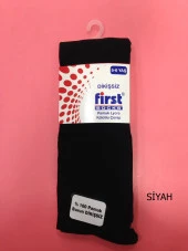 First Burun Dikişsiz Pamuk Çocuk Külotlu Çorap - 6